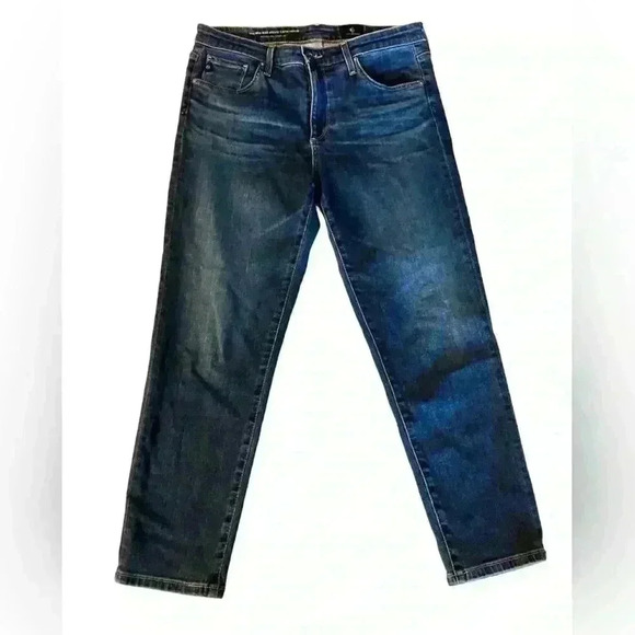 Ag Adriano Goldschmied Denim - AG Adriano Goldschmied The Mid Rise Stevie Capri Petite Blue